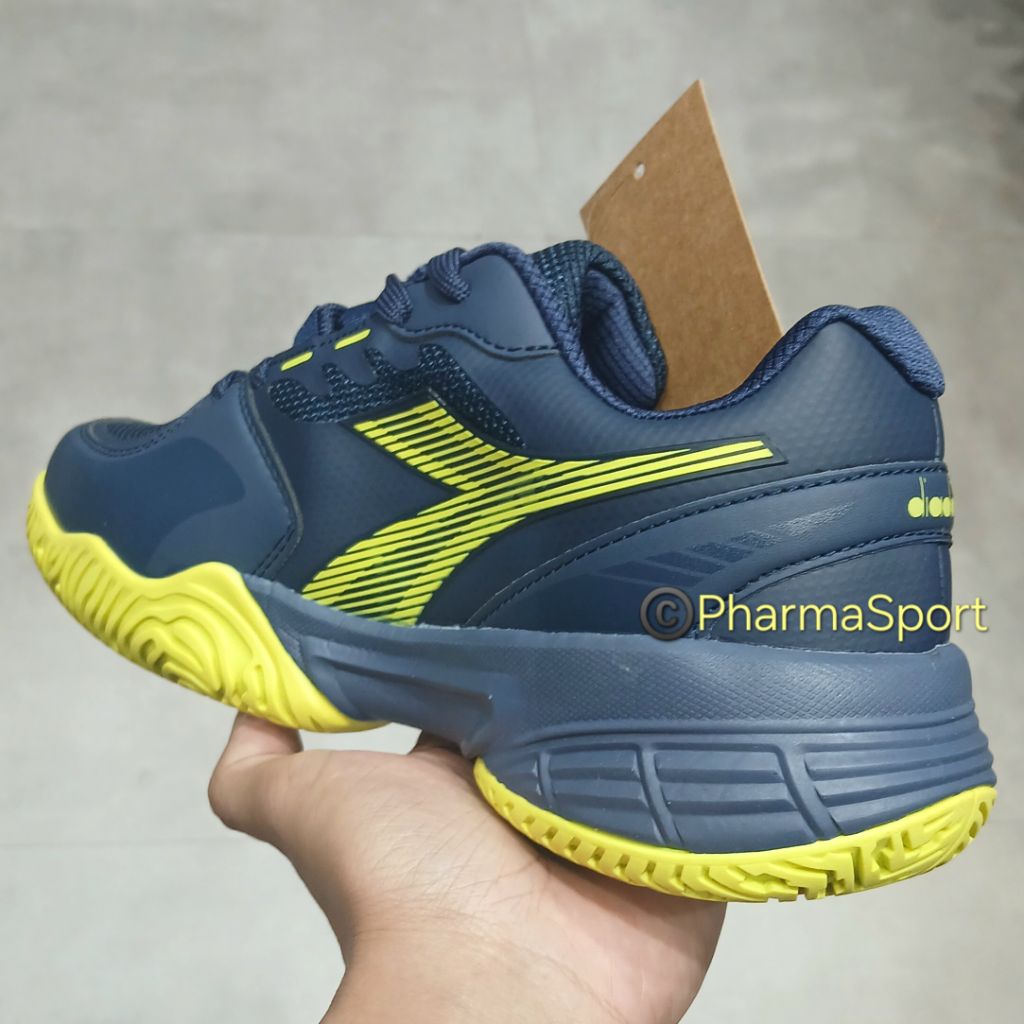 BEST DEALS Sepatu Tenis Diadora Navy Lime Original Authentic Sepatu Tennis Padel Murah Nicholas
