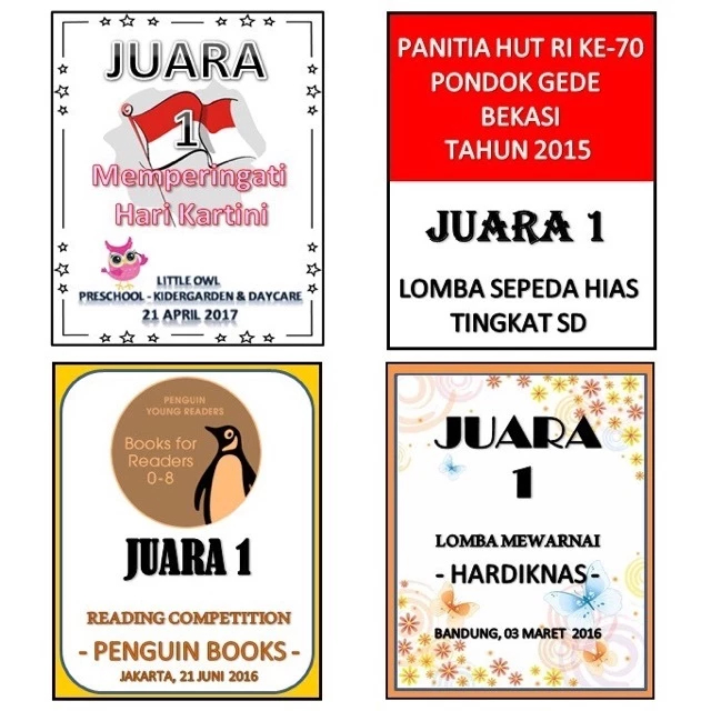 Stiker Piala - Tulisan Piala - Plakat Piala - Jual tulisan piala - Jual stiker piala - Jasa Design P