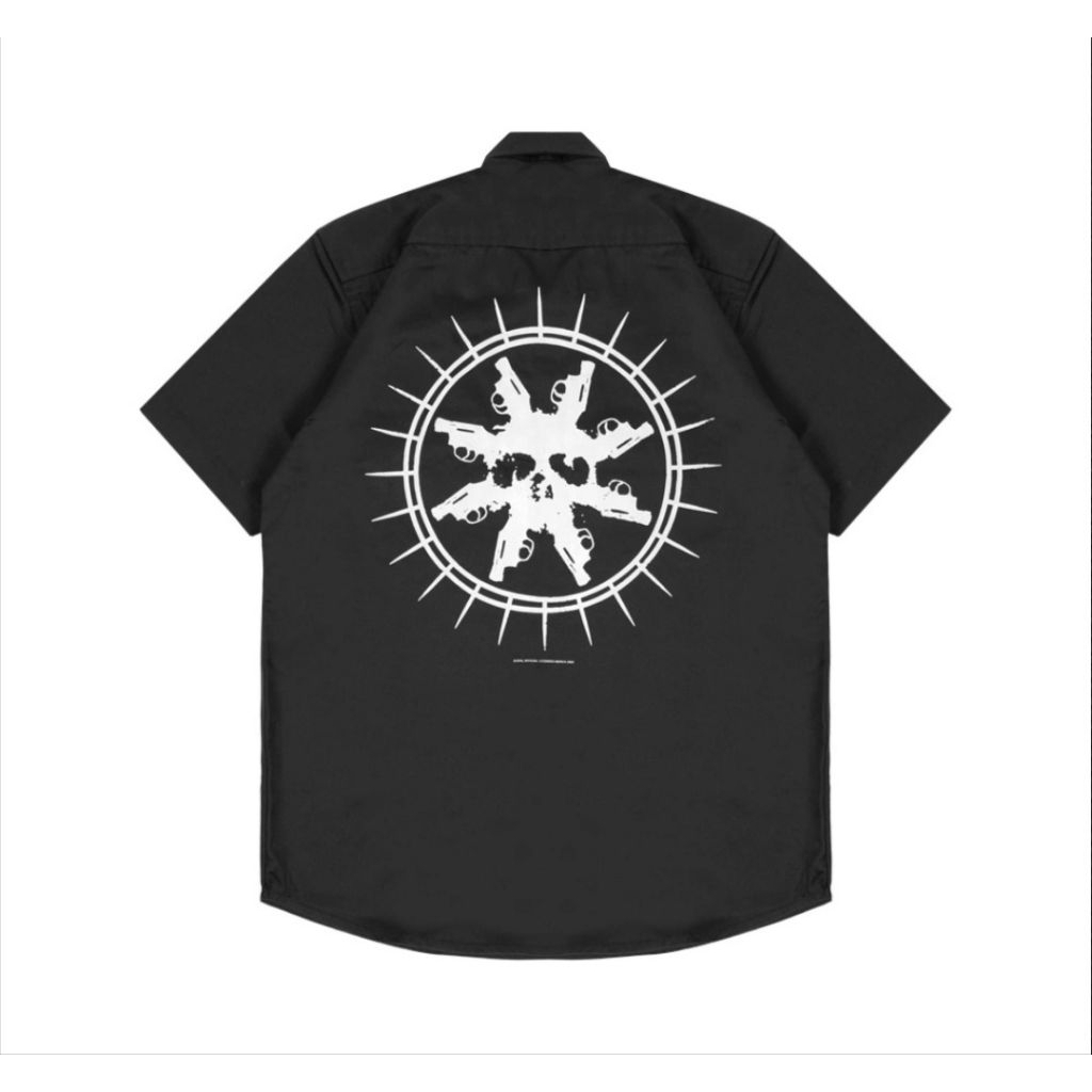 WorkShirt Burgerkill x Evil - Logo Skullgun - Large