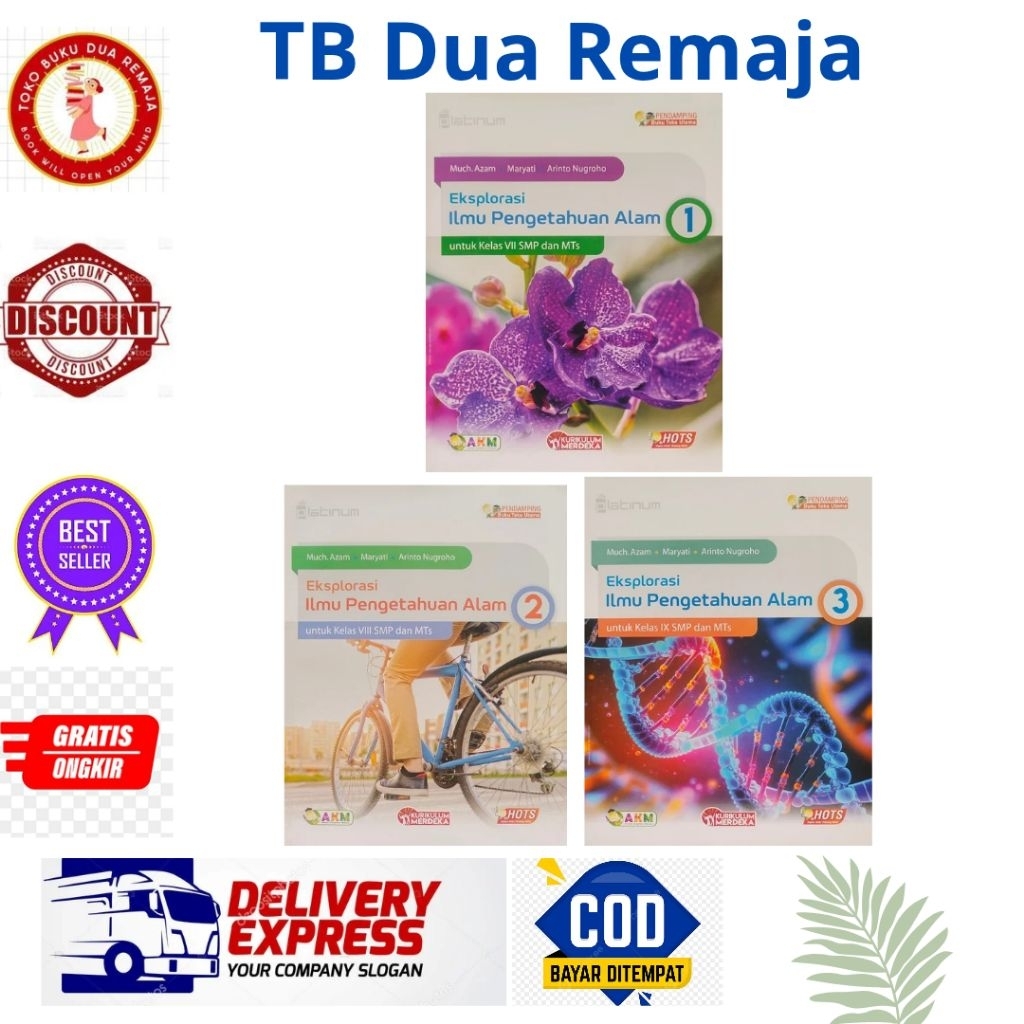 Buku Eksplorasi IPA Untuk Kelas 7-8-9  SMP/MTs Penerbit PLATINUM Kurikulum MERDEKA