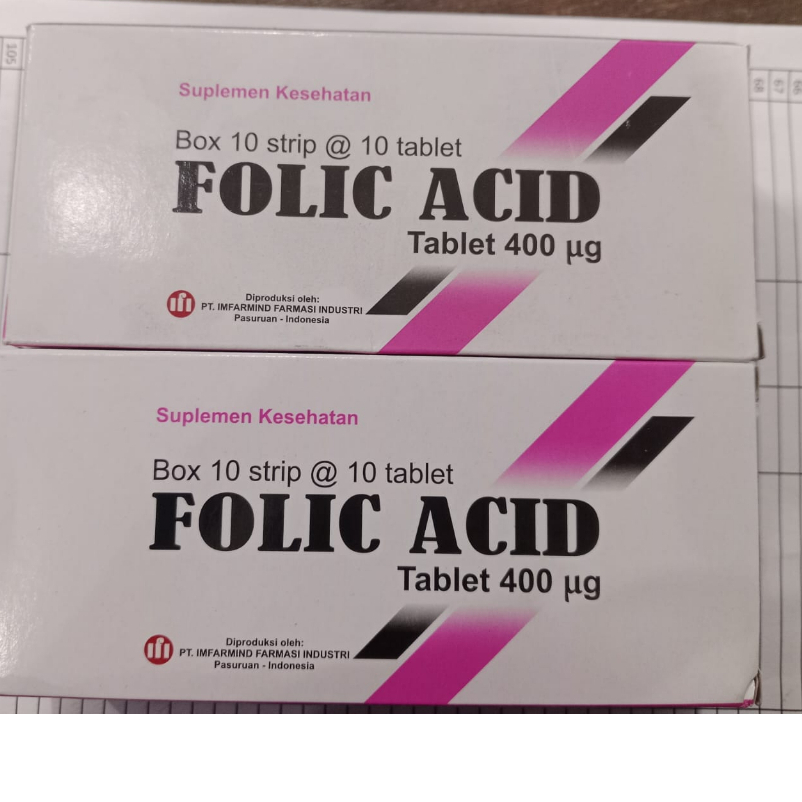 FOLIC ACID IMFARMIND 400 MCG