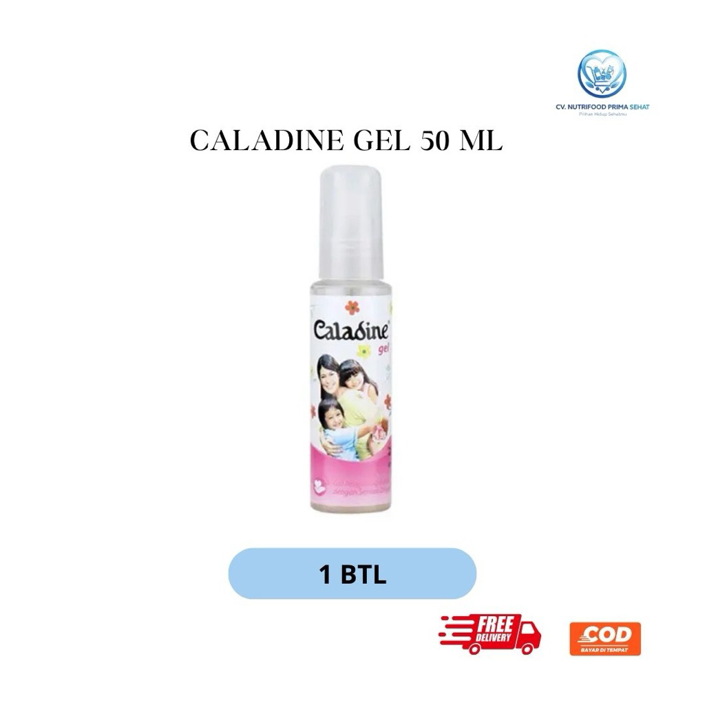 Caladine Gel 50 ml – Gel Pereda Gatal, Ruam, Biang Keringat & Iritasi Kulit Ringan