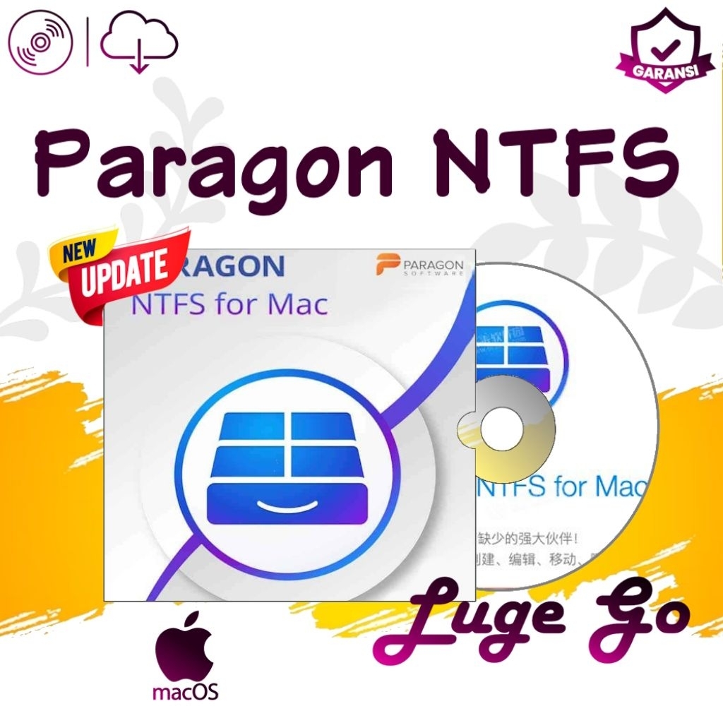 Paragon NTFS Terupdate Full Garansi MAC