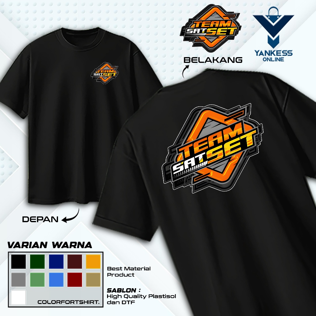 KAOS DTEAM SAT SET V3 - BAJU DISTRO TEAM SAT SET - FASHION PRIA & WANITA TERBARU