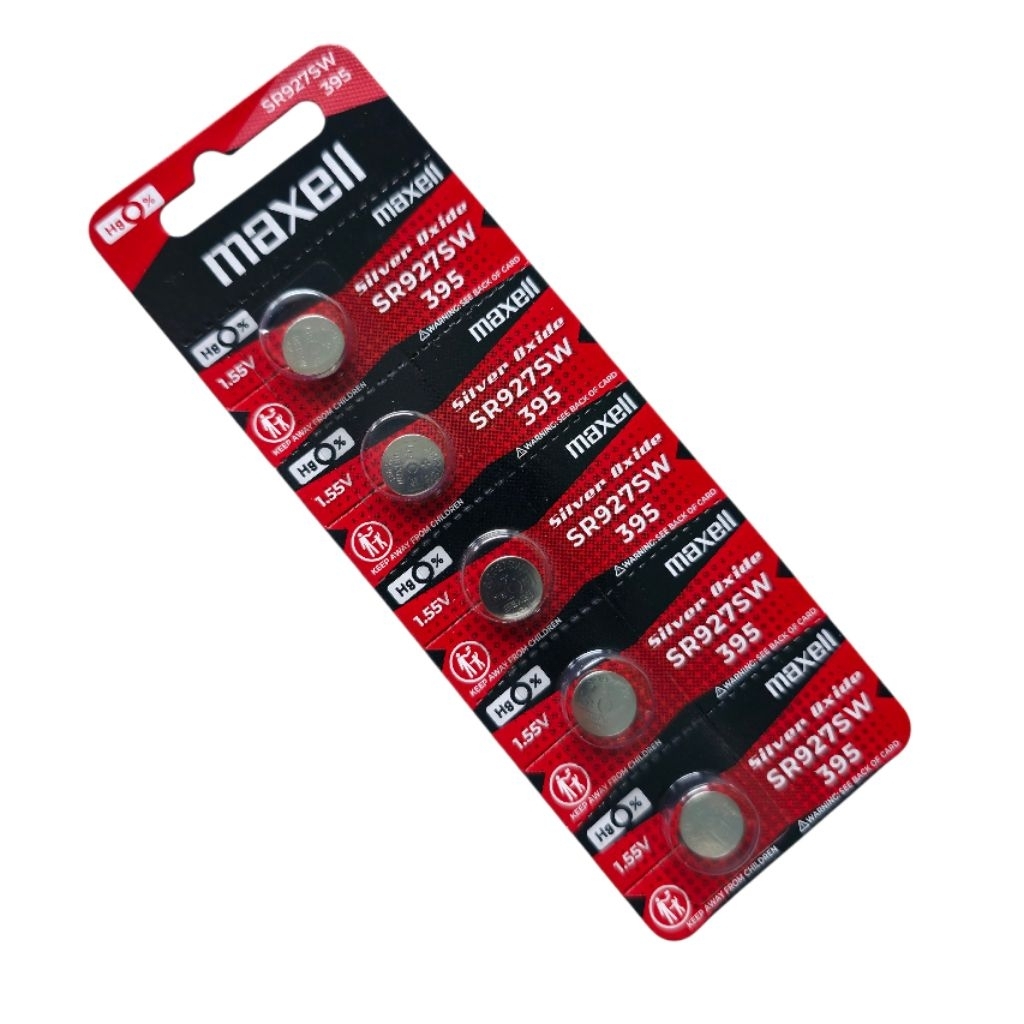 1Pcs Batu Baterai / Batre Jam / batery SR927 JAM Tangan Maxell 395 / SR 927 SW Original Awet Best Se