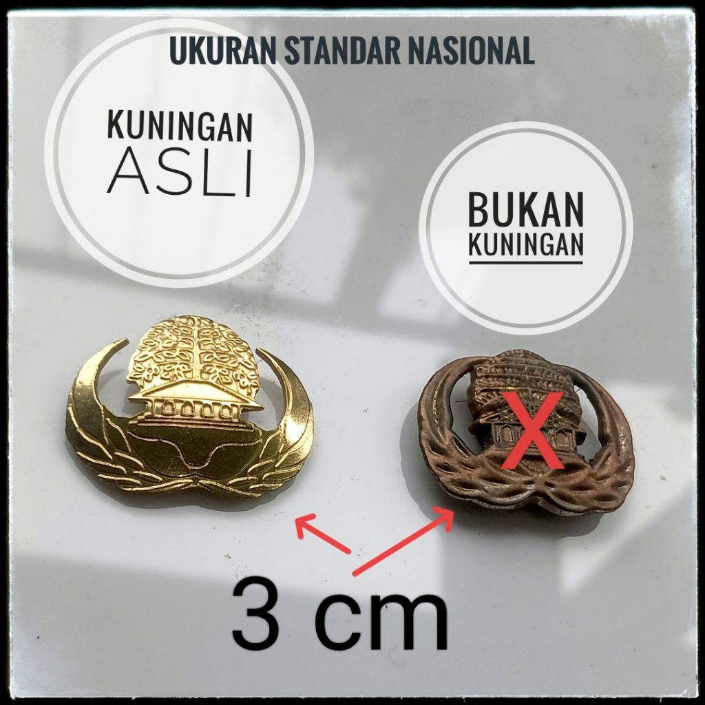 PIN LENCANA KORPRI KUNINGAN ASLI 100 % BERHADIAH 1JT RUPIAH KLO SAMPAI LUNTUR ( NO TIPU-TIPU ) Real 