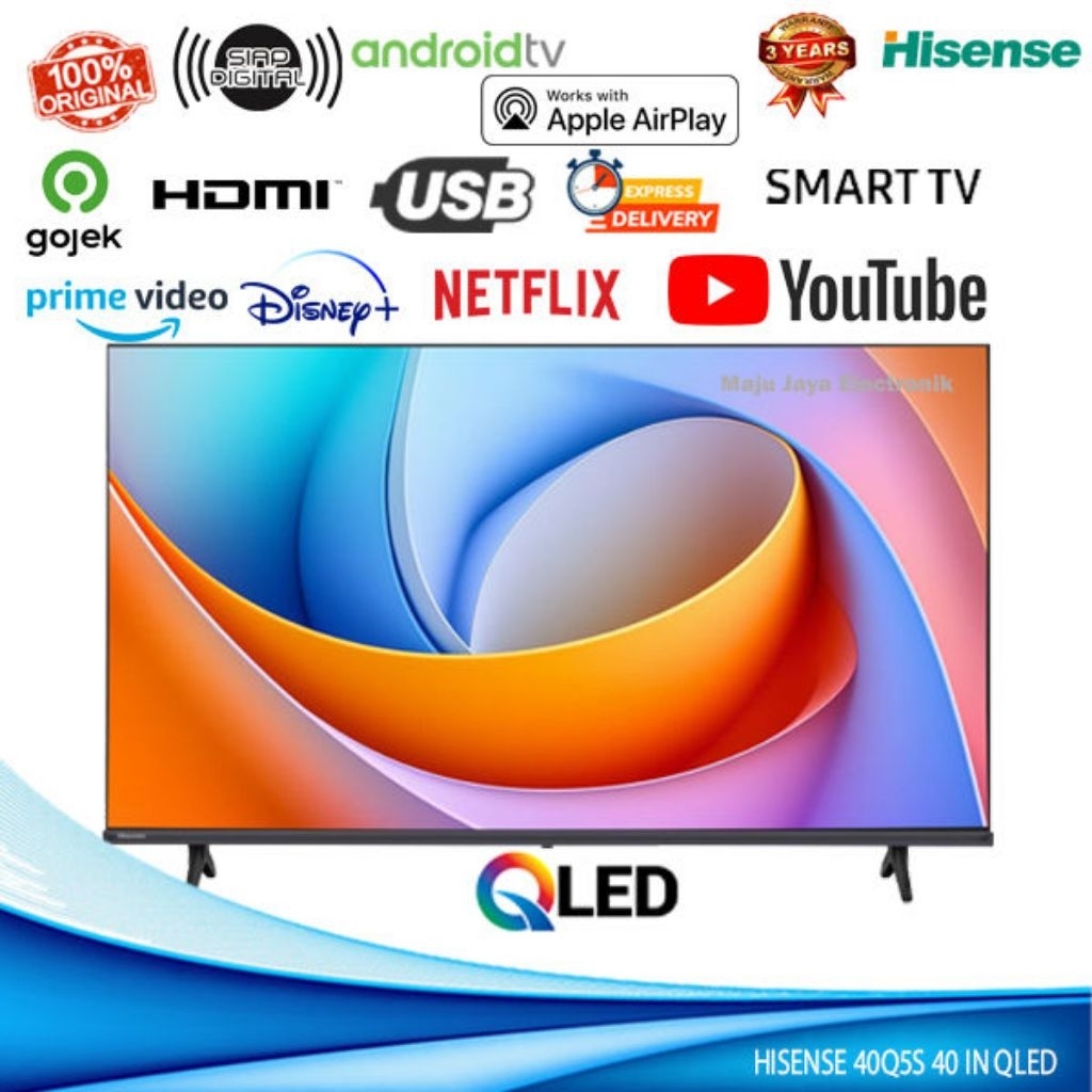 HISENSE QLED TV 40Q5S 40 INCH 4K HDR UHD SMART 40Q5 New