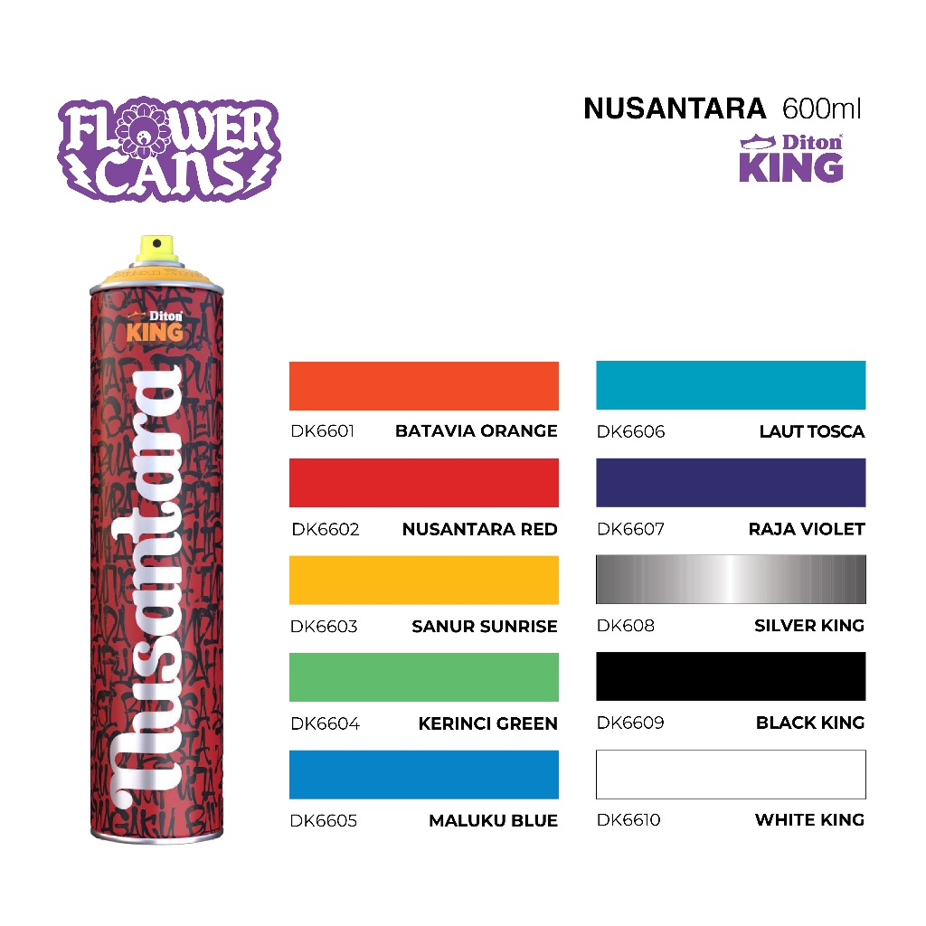 Diton King Nusantara 600 ML Graffiti Spray Paint
