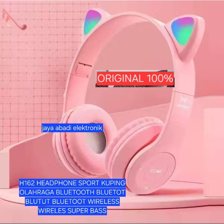 H162 HEADPHONE SPORT KUPING OLAHRAGA BLUETOOTH BLUETOT BLUTUT BLUETOOT WIRELESS WIRELES SUPER BASS A