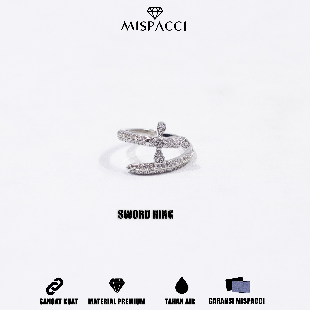 Mispacci - Cincin Sword Iced Out