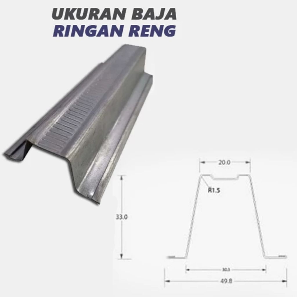 Reng baja Ringan Ukuran 110x45 6m