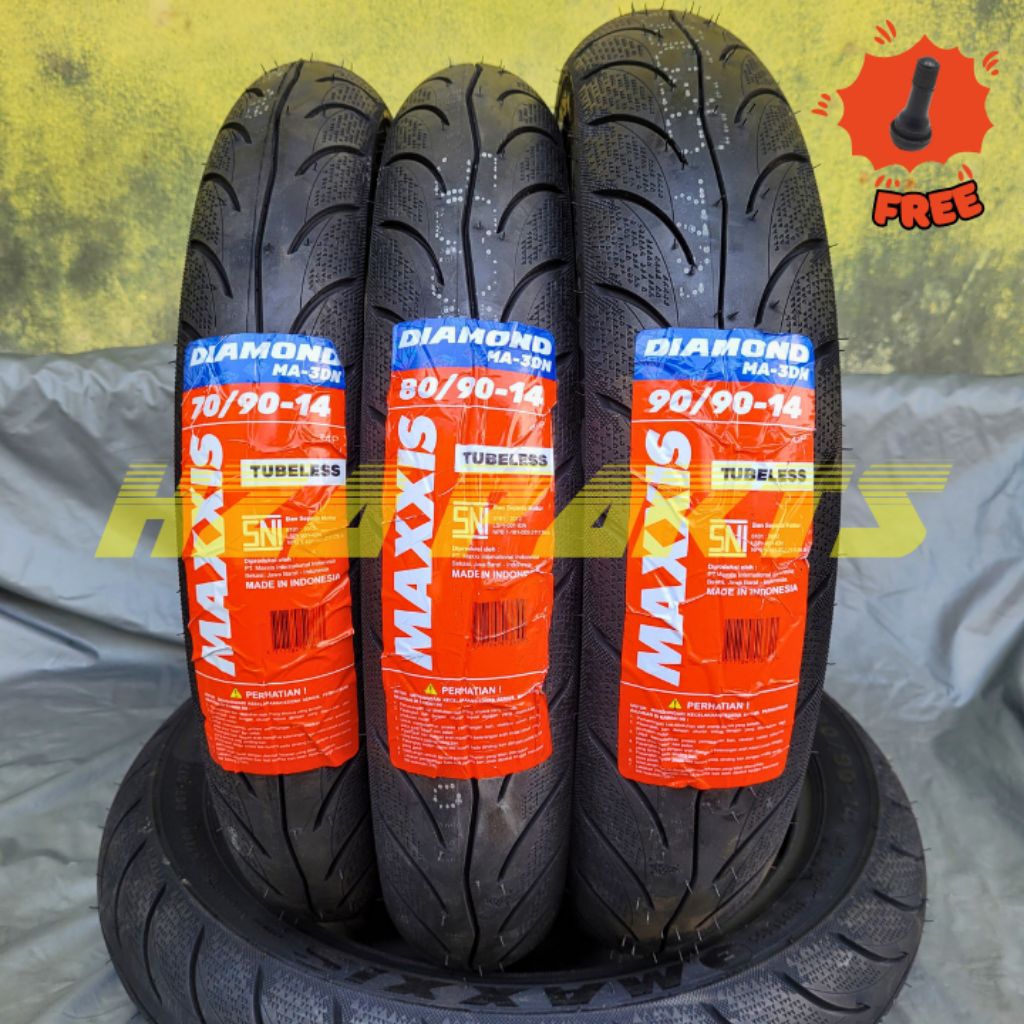 PAKETBan Maxxis Diamond Ring 14,Ban motor matic/Ban matic tubeles