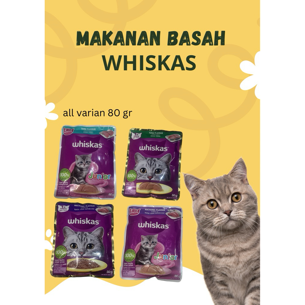 Whiskas makanan basah kucing