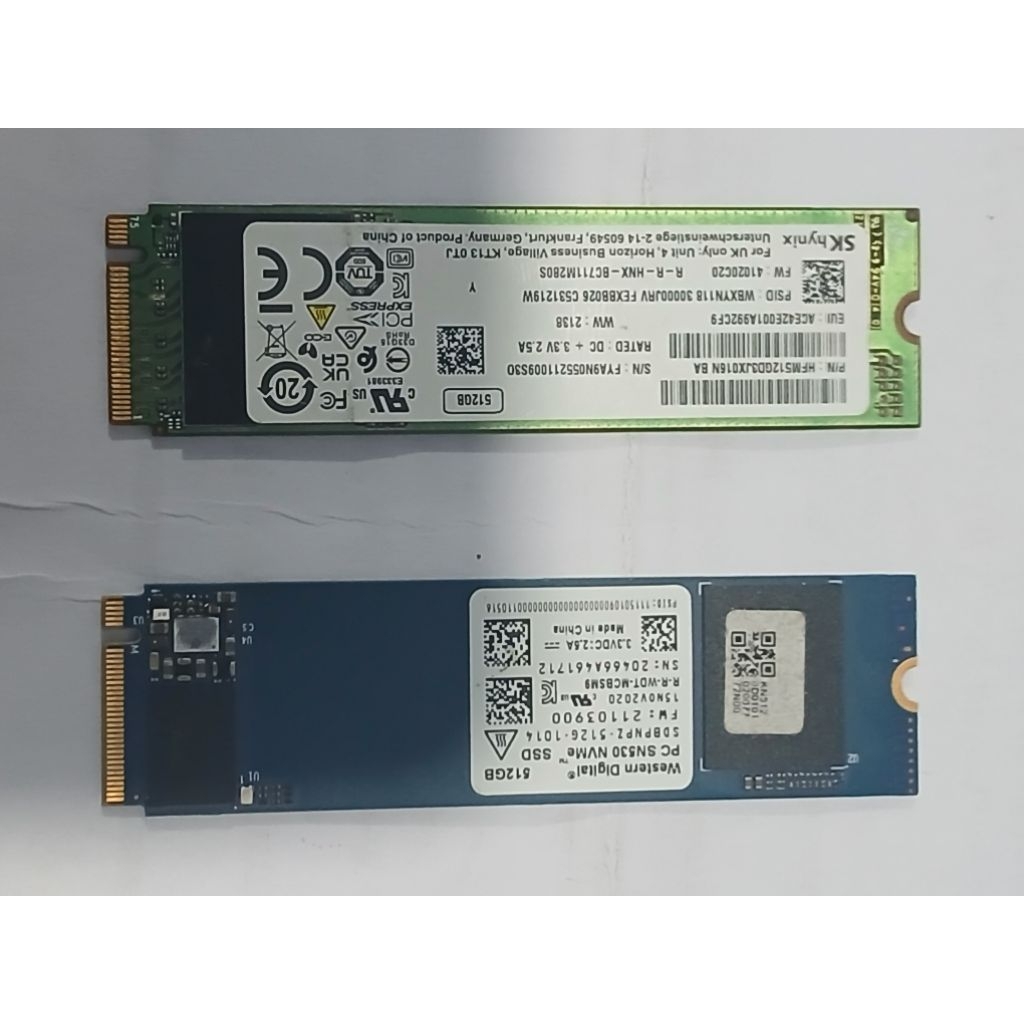 SSD NVME 512GB copotan merk samsung dan Sk hynix