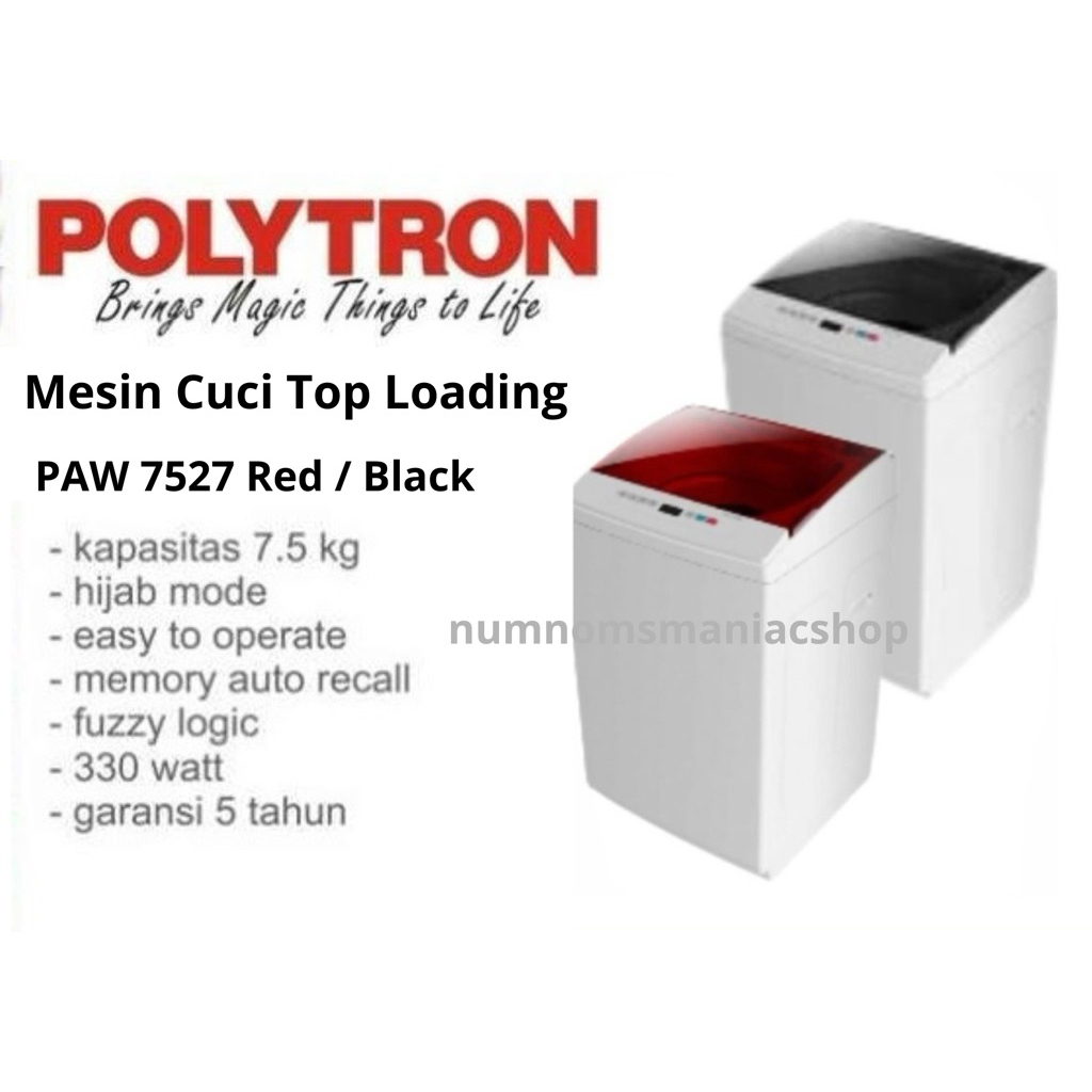 Polytron Mesin Cuci Top Loading PAW7527