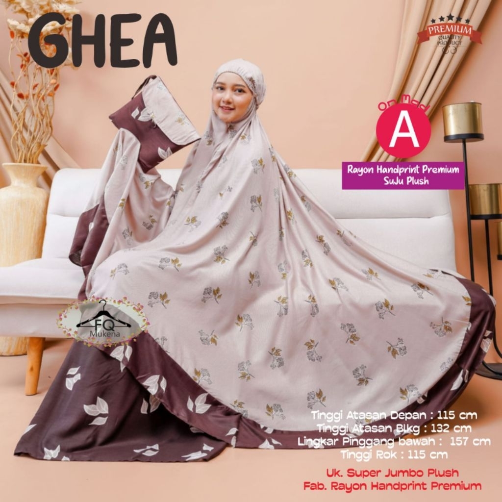 Ghea Mukena Wanita Dewasa // Mukena Jumbo // Mukena Rayon Premium