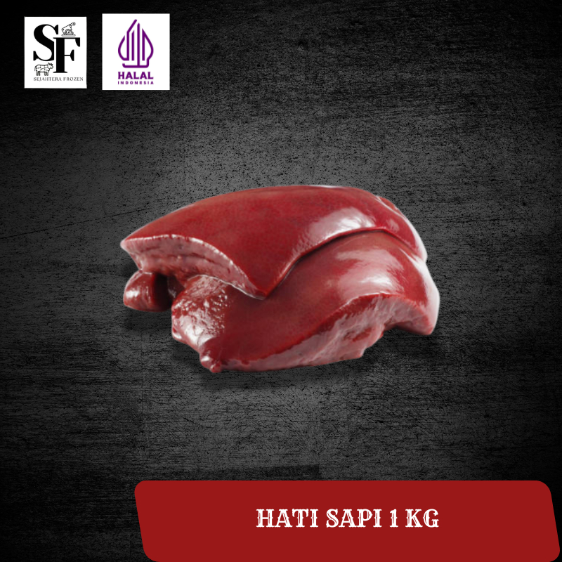 HATI SAPI BEKU 1 KG HALAL FROZEN| BEEF LIVER 1KG | SEJAHTERA FROZEN