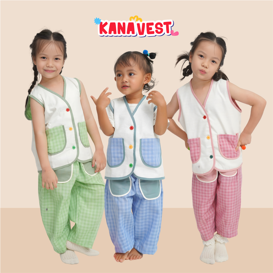 CIKIDZ - KANA VEST - VEST REVERSIBLE ANAK - VEST REVERSIBLE KIDS
