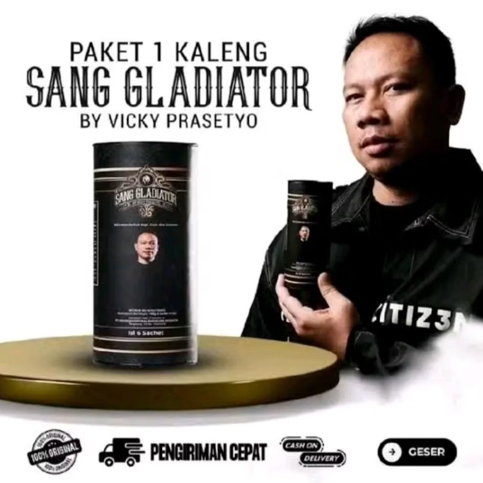 Paket 1 Kaleng Kopi Gladiator Coffee Original 100% Bpom | Sanggladiator Coffee | Kopi Sanggladiator