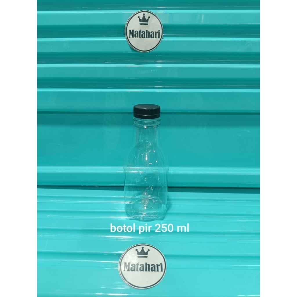 [1 BALL = 100 PCS] BOTOL PIR 250 ML TUTUP SN / BOTOL AIR 250 ML / BOTOL JUS SUSU BUAH PUDING PLASTIK