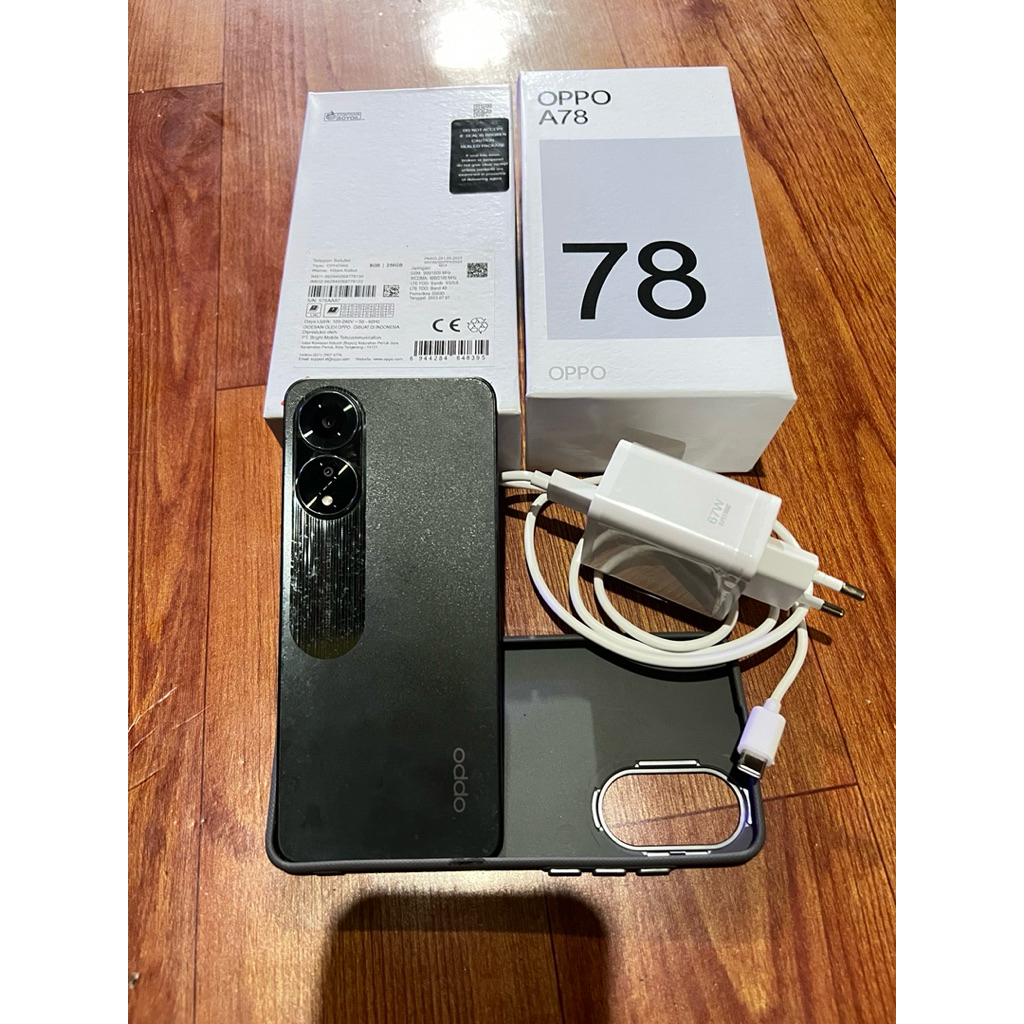 SEKEN LIKE NEW (OPPO A78 4G 8+8/256 FULLSET NOMINUS)