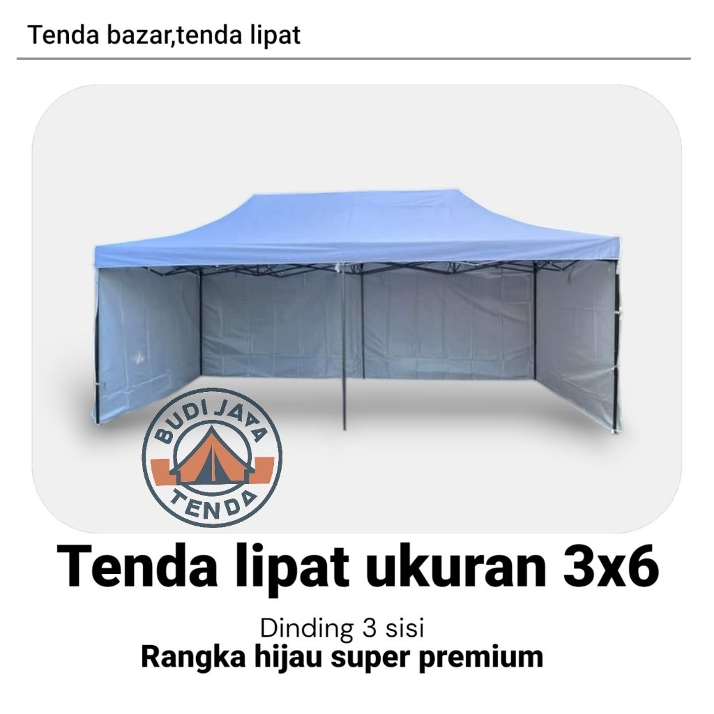 TENDA LIPAT 3X6 SUPER PREMIUM DINDING 3 SISI