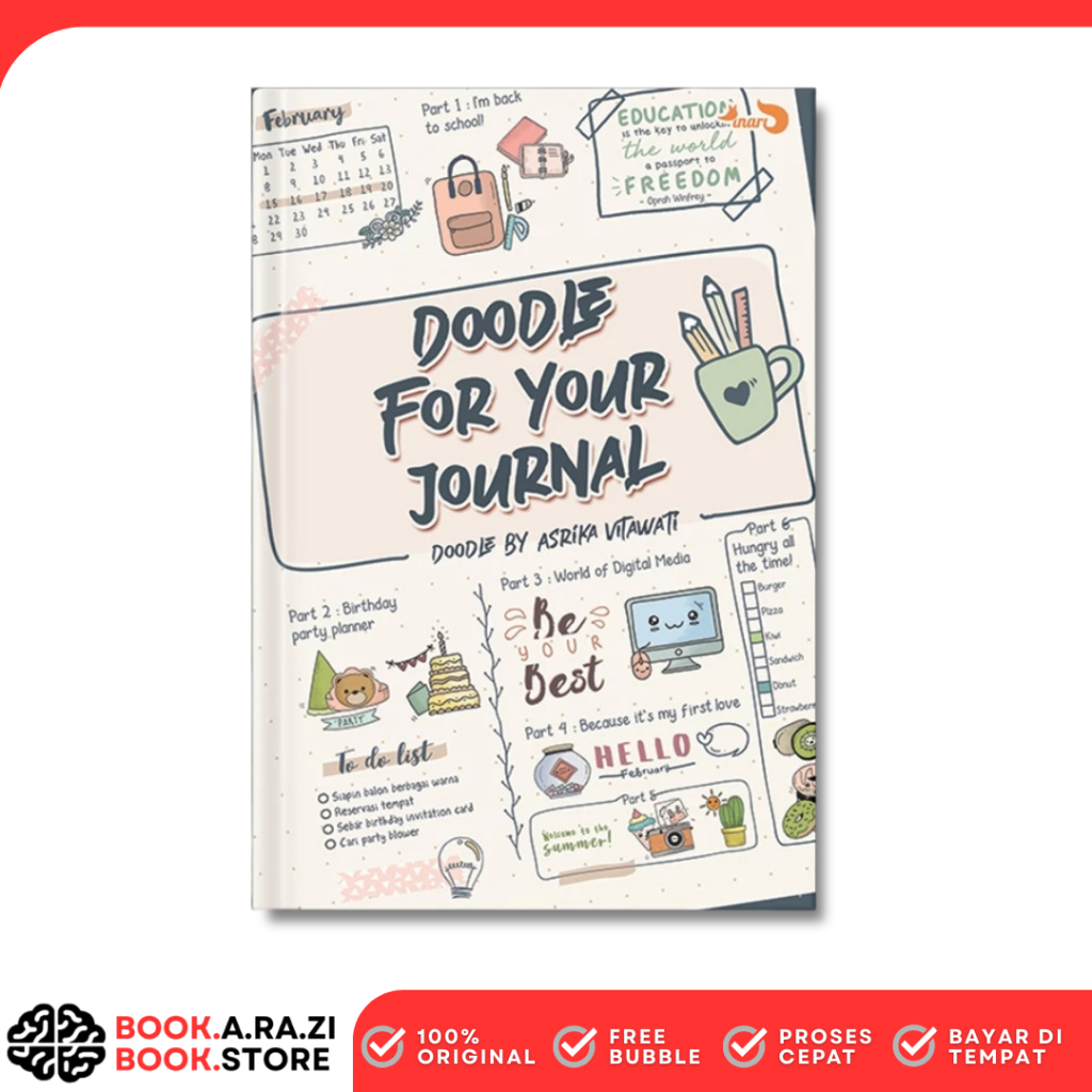 Buku Doodle For Your Journal karya Asrika Vitawati - Penerbit Inari | Art Book