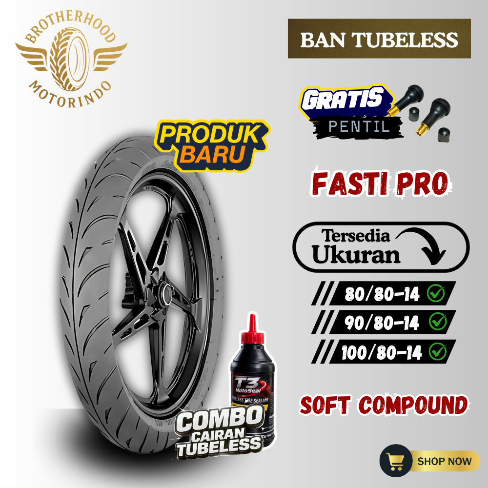 BAN IRC FASTI PRO TL COMPOUND (80/80-14 / 90/80-14) / 100/80-14) BAN TUBELESS  / BAN SOFT COMPOUND T