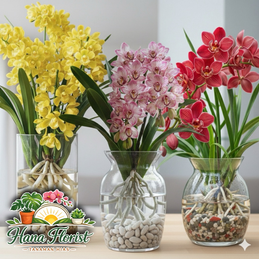 Tanaman Hias Anggrek Cymbidium Parfum Wangi | Anggrek Premium Berbunga Indah & Elegan