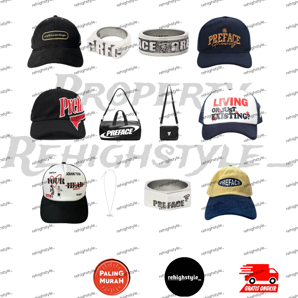 TRUCKER HAT PREFACE PCL BASEBALL / TRUCKER HAT THINGS AROUND / CAP CORDUROY CLASSIC / CAP UNIVERSITY