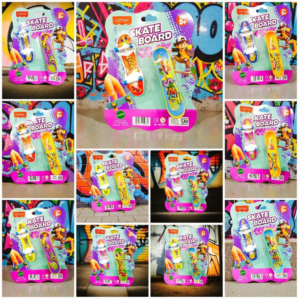 MAINAN SKATEBOARD MINI JARI / FINGER SKATEBOARD ANAK