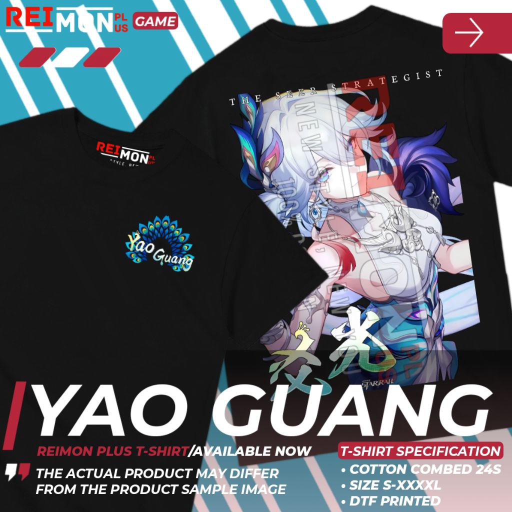 REIMON PLUS T-Shirt Yao Guang Honkai Star Rail - Kaos Game