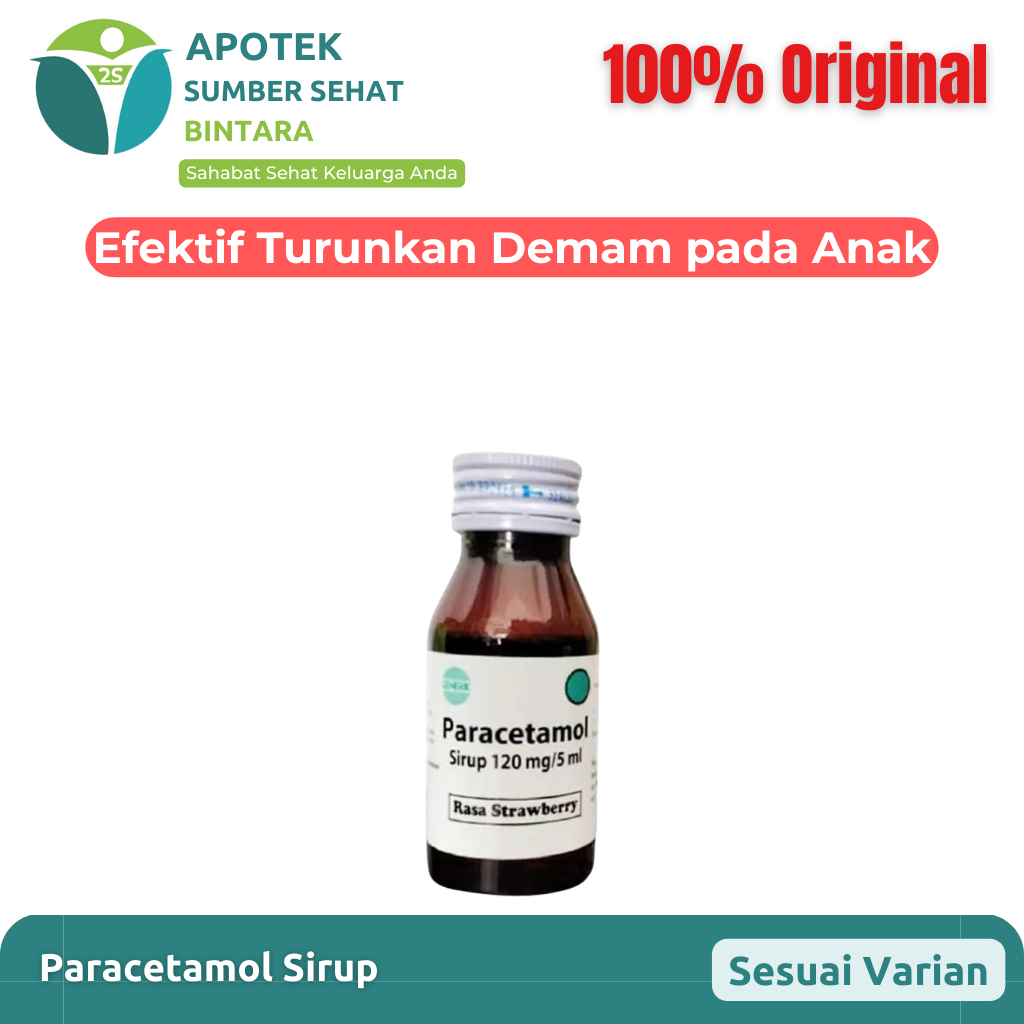 Paracetamol Sirup Mersi Farma | Penurun Demam Anak