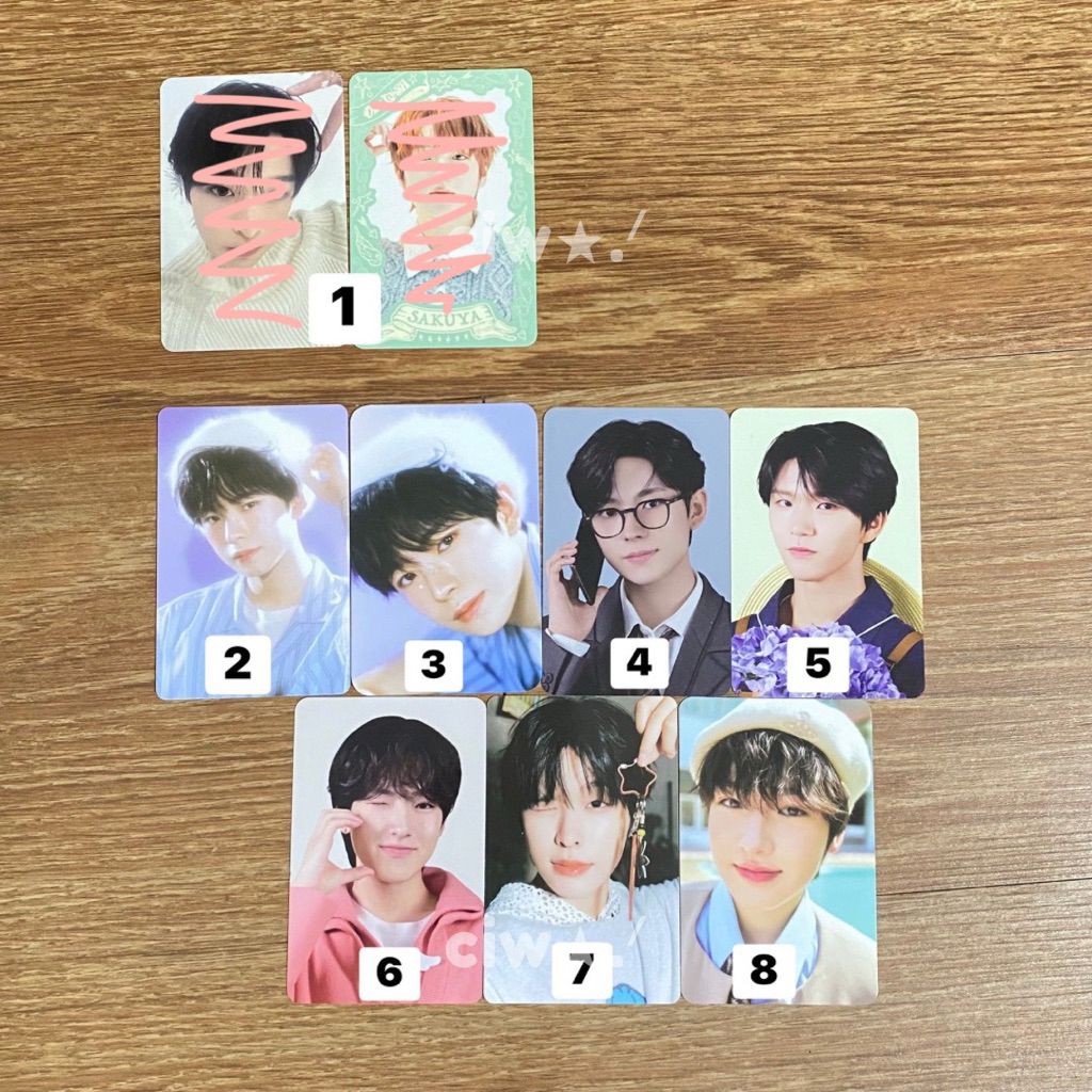 Ready Stock Official Photocard PC NCT WISH Riku Yushi Jaehee Sakuya