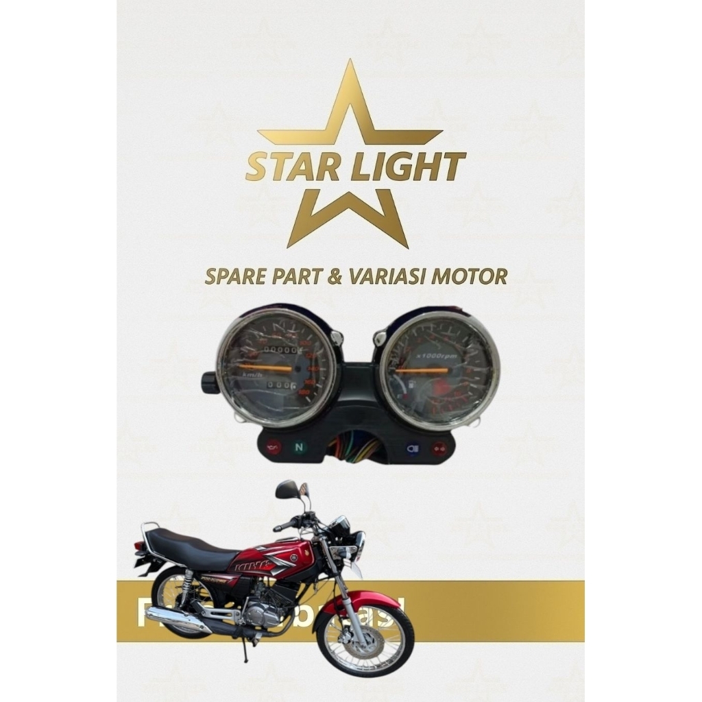Speedometer Spido Kilometer Assy Rx King New Rxz Rzr Rxk Hitam Non-Digital