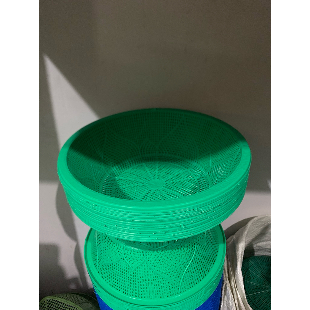 50 PCS keranjang nasi wakul besek plastik bulat ceting nasi hajatan marangan plastik