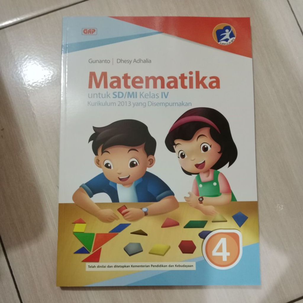 buku matematika GAP gunanto kelas 4 sd original