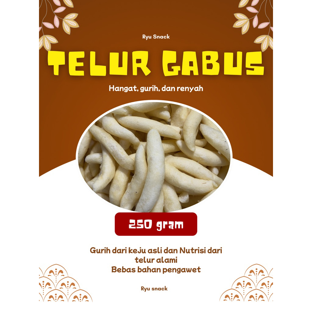 250gr TELUR GABUS Keju premium / Cendol Keju / telur gabus original termurah promo