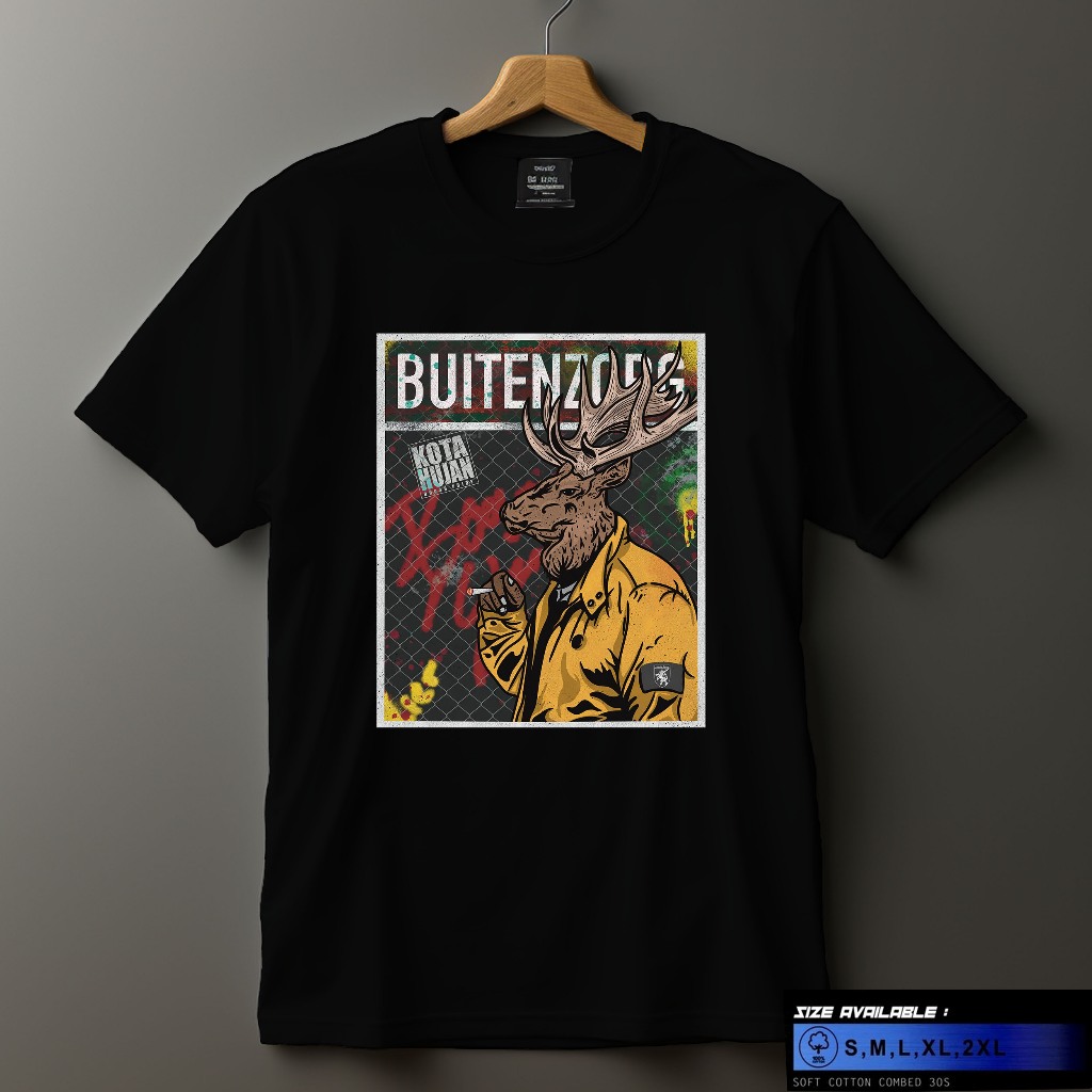 Kaos Bogor Tugu Kujang / Buitenzorg - Tshirt Buitenzorg Special Merch Merah Putih - Kaos Katun Combe
