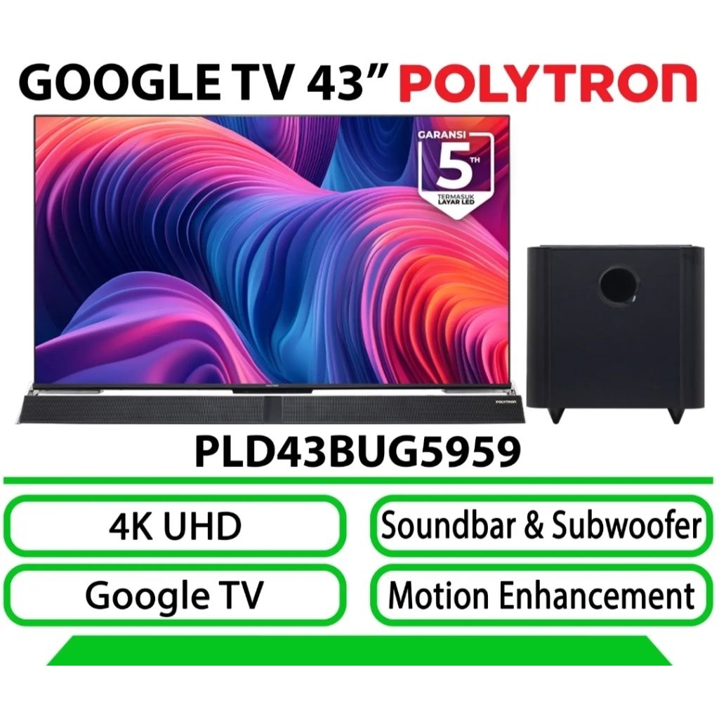TV Polytron 43inch