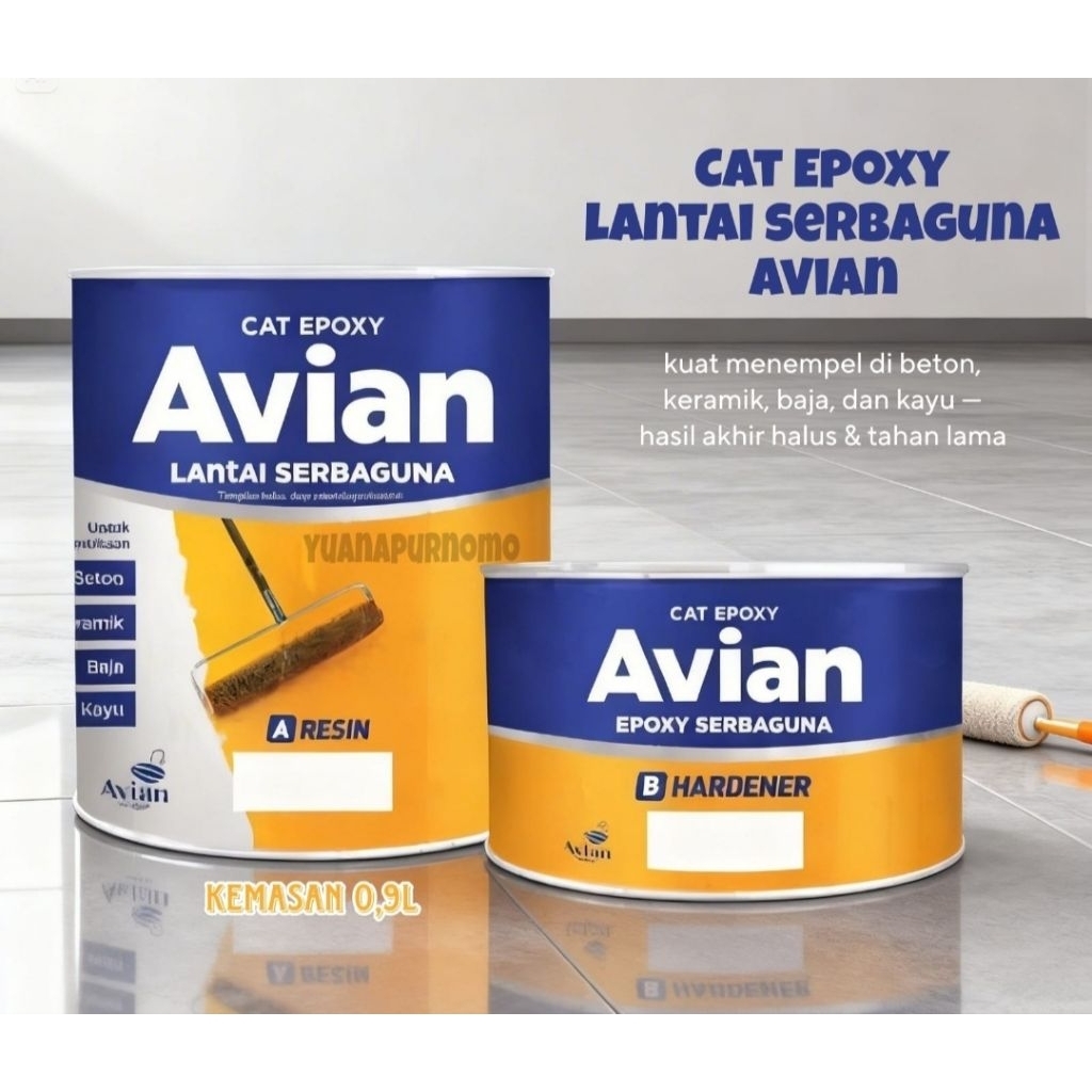 Avian cat epoxy lantai 2 komponen,Avian epoxy lantai 2 komponen,Avian cat epoxy serba guna 2 kompone