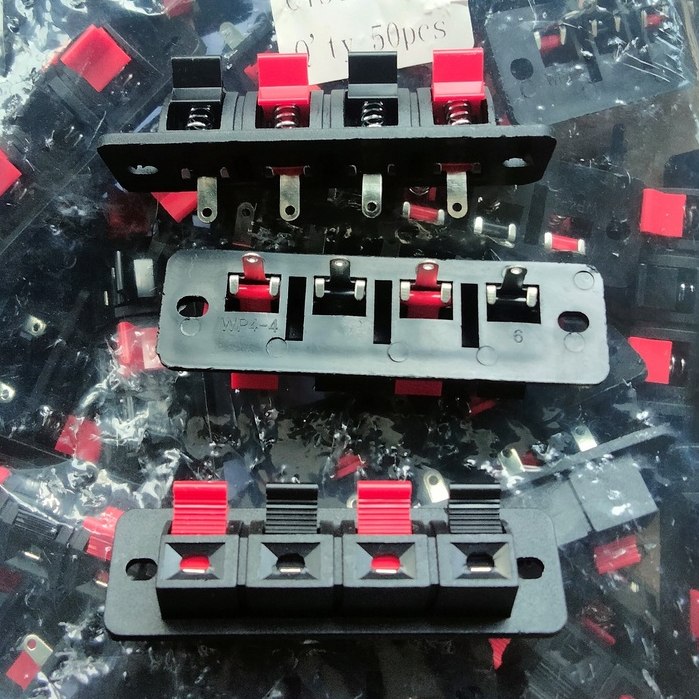 TERMINAL SPEAKER SPIKER AKTIF BESAR 4P 4 PIN 4 KAKI