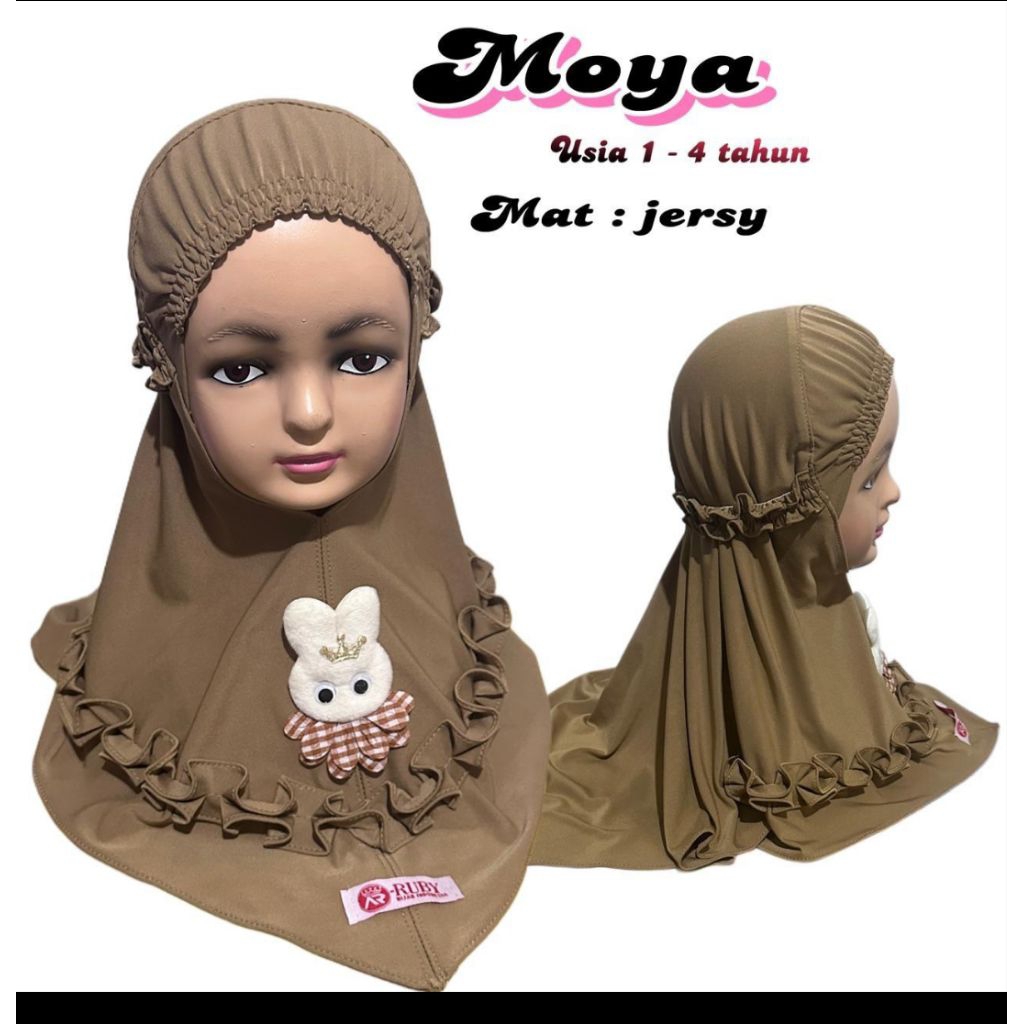 hijab kerut dahi boneka gotik