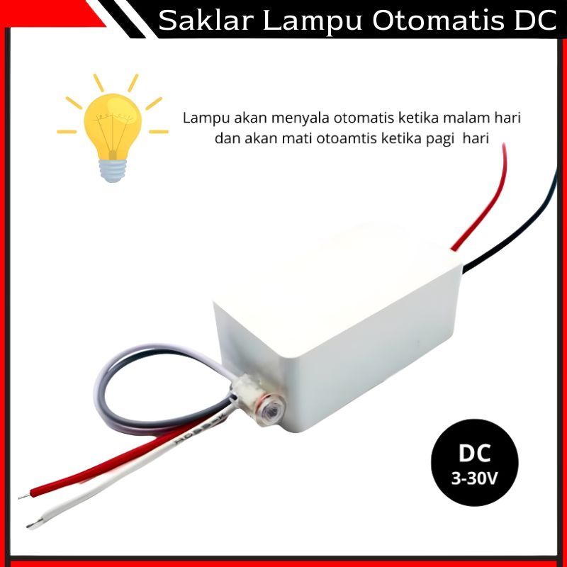 Saklar Lampu Sensor Cahaya DC 3–30V AC 220V Light Sensor Photocell Otomatis