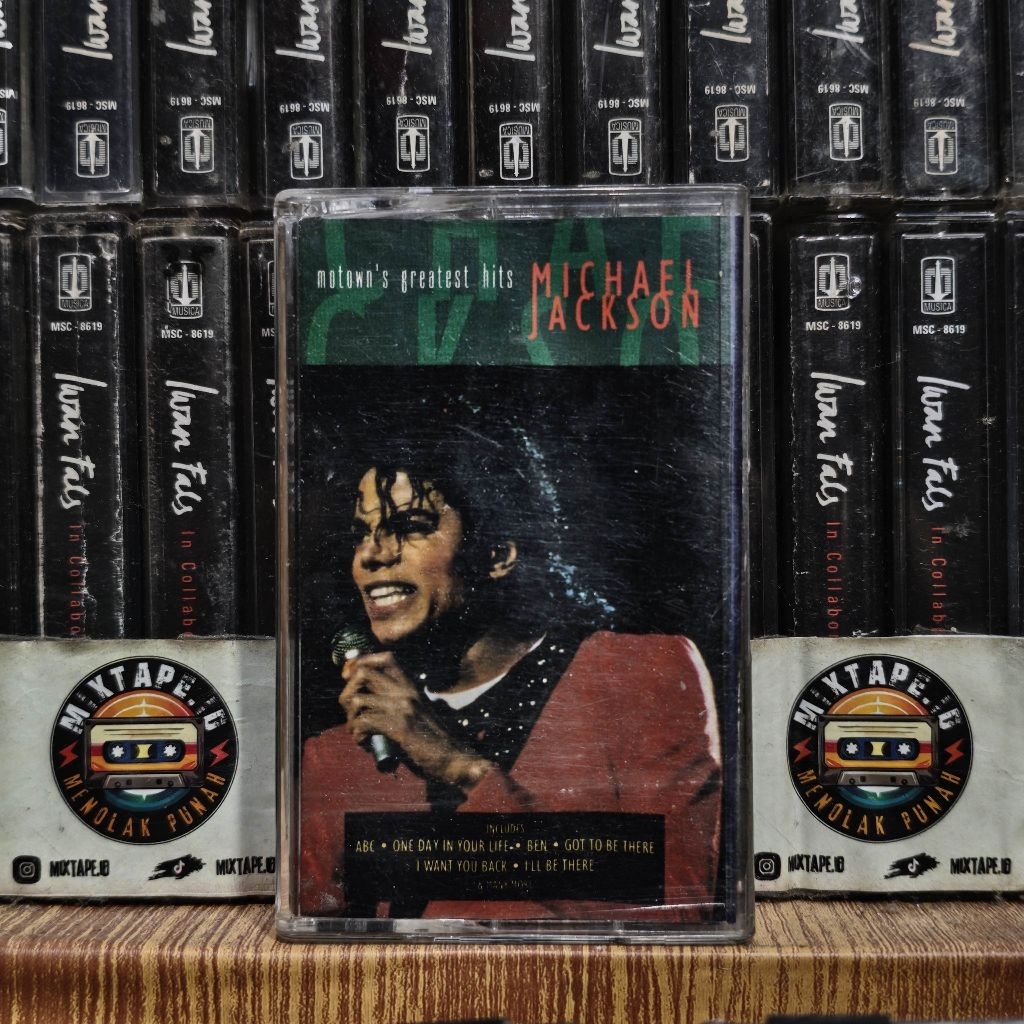 Kaset - Michael Jackson - Motown's Greatest Hits - Kaset Pita - Radio Tape - Radio - Pemutar Kaset -
