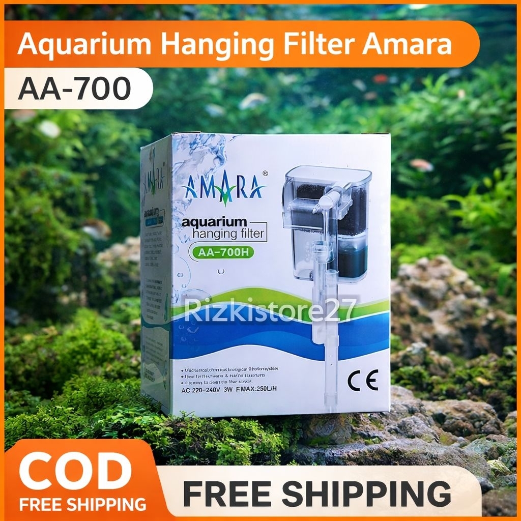 Aquarium Hanging Filter Amara AA-700H – Filter Gantung Aquarium Mini
