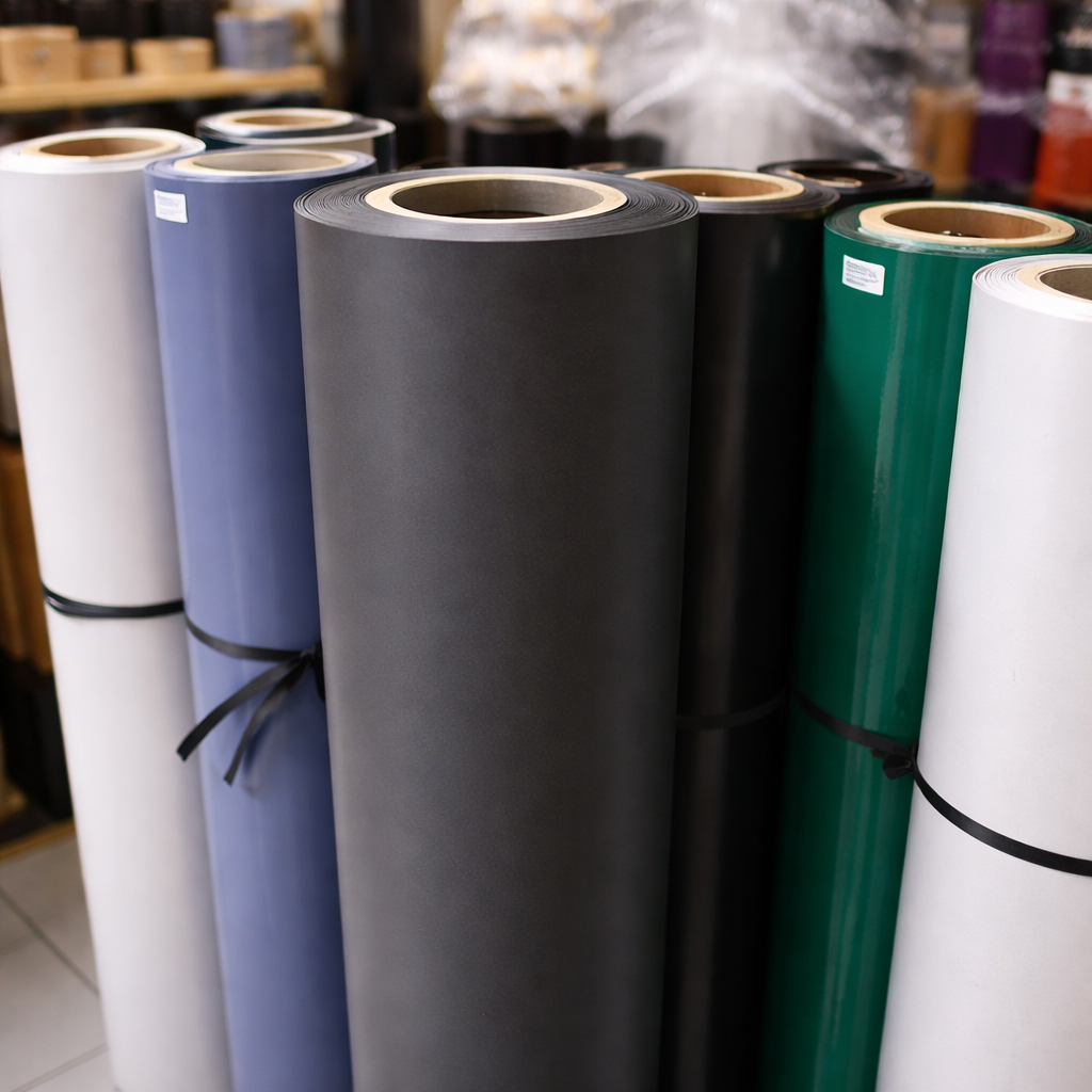 PVC Sheet Abu Polos Tebal / Decosheet – Pelapis Finishing Furniture