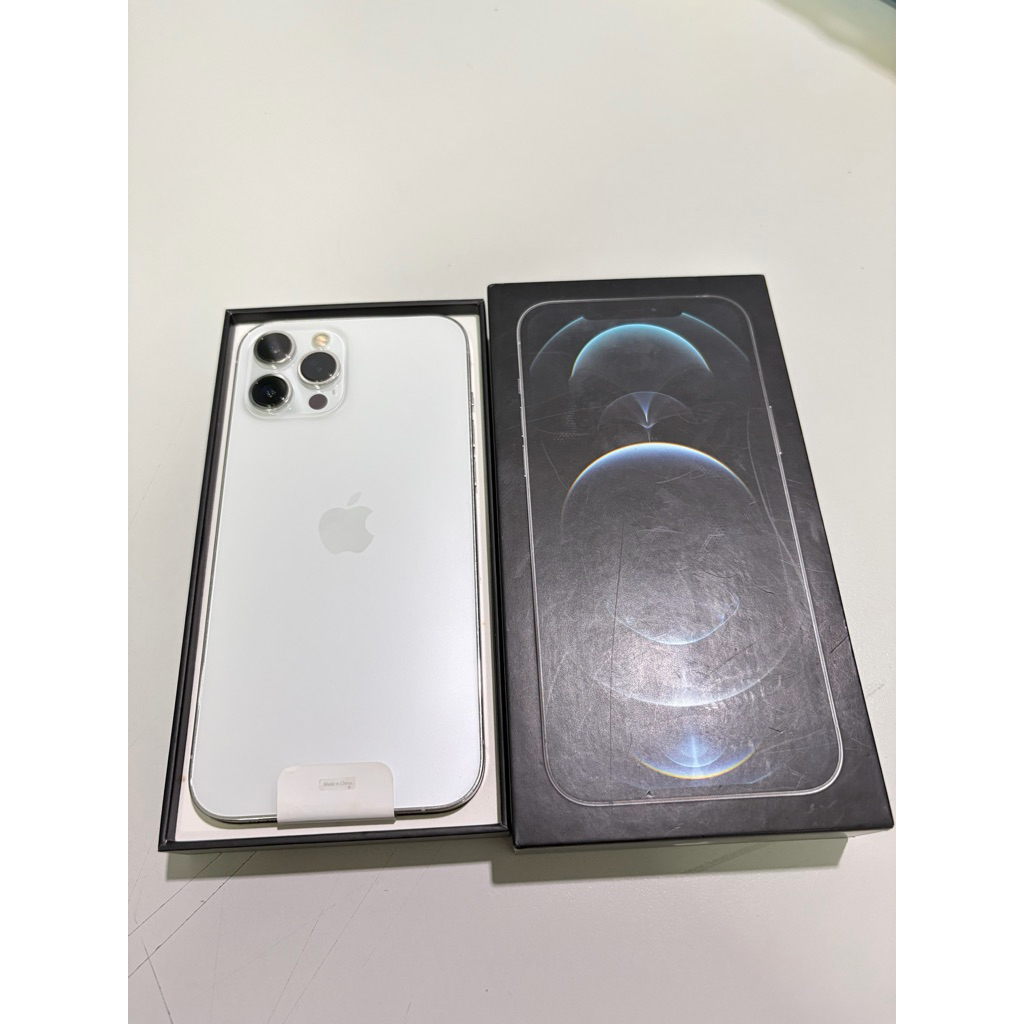 IPHONE 12 PRO MAX SECOND LIKE NEW, SILVER 128GB IBOX