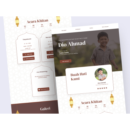 Undangan Khitanan Digital Website Premium