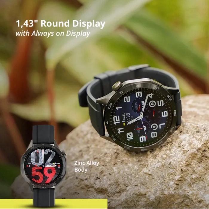 Eggel Tempo 4 Pro Amoled Smartwatch Smartband Multi-Sport Sleep Monitoring,Notifi&Call Reminder,Call